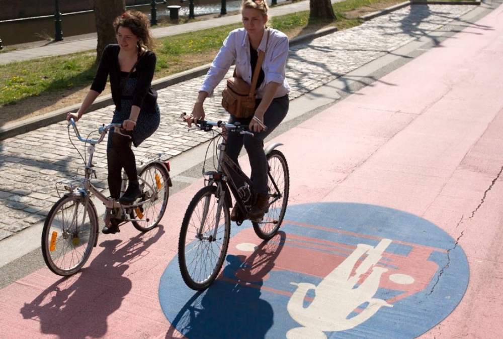 foto fietsstraten en fietszones