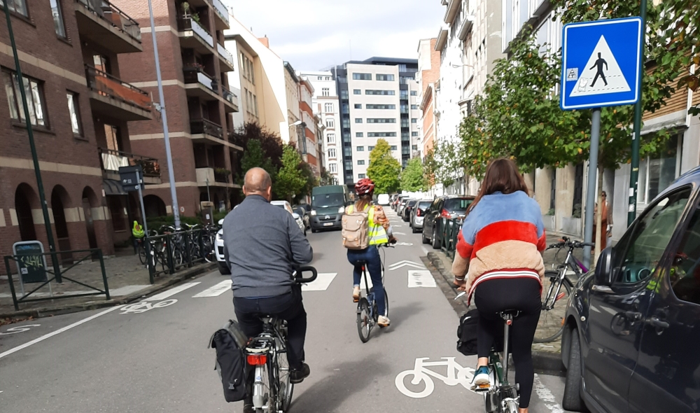 fietsinfrastructuur Elsene veiligheid fietsroute