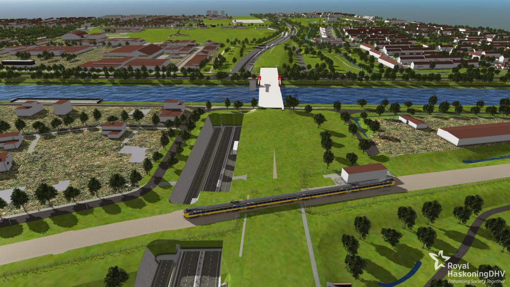 Sloebrug variant aquaduct zuid ri west